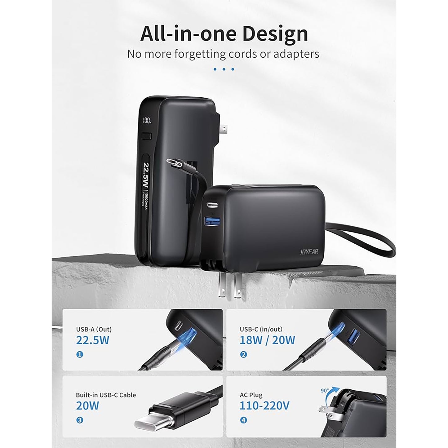PowerBank Joyfar 10000mAh 22,5W
